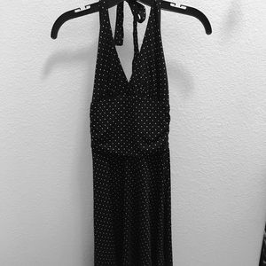 halter dress with flower High Roller Flower Decoration Halter Dress Butter main image 0